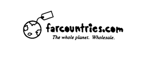 FARCOUNTRIES.COM THE WHOLE PLANET.  WHOLESALE. logo