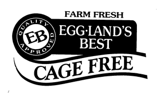 FARM FRESH EB QUALITY APPROVED EGG LAND'S BEST CAGE FREE logo