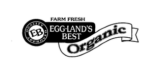 FARM FRESH EB QUALITY APPROVED EGG-LAND'S BEST ORGANIC logo