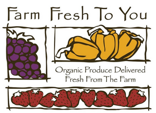 FARM FRESH TO YOU ORGANIC PRODUCE DELIVERED FRESH FROM THE FARM logo