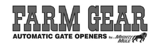 FARM GEAR AUTOMATIC GATE OPENERS BY...MIGHTY MULE logo