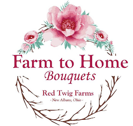 FARM TO HOME BOUQUETS RED TWIG FARMS - NEW ALBANY, OHIO - logo