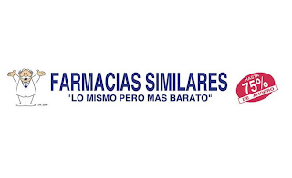 FARMACIAS SIMILARES "LO MISMO PERO MAS BARATO" DR. SIMI HASTA 75% DE AHORRO logo