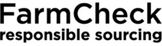 FARMCHECK RESPONSIBLE SOURCING logo