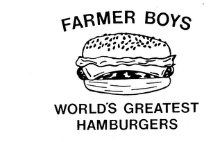 FARMER BOYS WORLD'S GREATEST HAMBURGERS logo