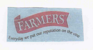 FARMERS EVERYDAY WE PUT OUR REPUTATION ON THE VINE logo