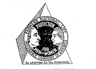 FARMERS NATIONAL LIFE INSURANCE COMPANY AS LASTING AS THE PYRAMIDS logo