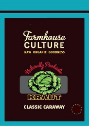 FARMHOUSE CULTURE RAW ORGANIC GOODNESS NATURALLY PROBIOTIC KRAUT CLASSIC CARAWAY logo