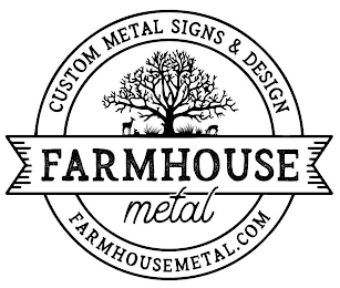 FARMHOUSE METAL CUSTOM METAL SIGNS & DESIGN FARMHOUSEMETAL.COM logo