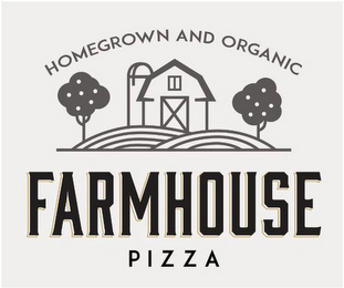 FARMHOUSE PIZZA HOMEGROWN AND ORGANIC logo