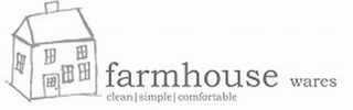 FARMHOUSE WARES CLEAN SIMPLE COMFORTABLE logo