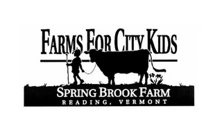 FARMS FOR CITY KIDS SPRING BROOK FARM READING, VERMONT logo