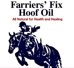 FARRIER'S FIX HOOF OIL ALL NATURAL FOR HEALTH AND HEALING DEVELOPED BY A FARRIER FOR FARRIERS logo