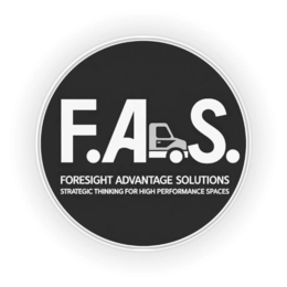 F.A.S. FORESIGHT ADVANTAGE SOLUTIONS STRATEGIC THINKING FOR HIGH PERFORMANCE SPACES logo
