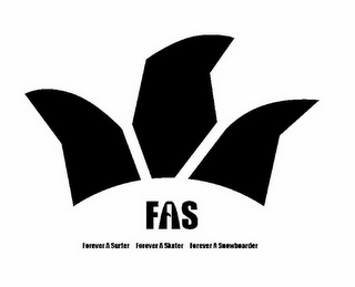 FAS FOREVER A SURFER FOREVER A SKATER FOREVER A SNOWBOARDER logo