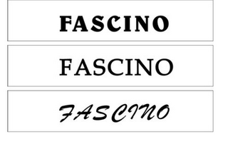 FASCINO FASCINO FASCINO logo