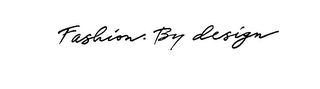 FASHION. BY DESIGN logo