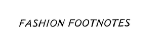 FASHION FOOTNOTES logo