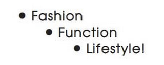 · FASHION · FUNCTION · LIFESTYLE! logo