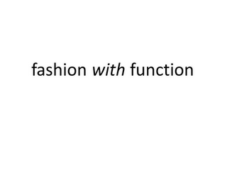 FASHION WITH FUNCTION logo