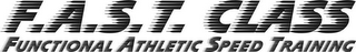 F.A.S.T. CLASS - FUNCTIONAL ATHLETIC SPEED TRAINING logo