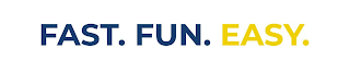 FAST. FUN. EASY. logo