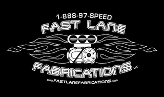 FAST LANE FABRICATIONS LLC 1-888-97-SPEED WWW.FASTLANEFABRICATIONS.COM logo