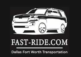 FAST-RIDE.COM DALLAS FORT WORTH TRANSPORTATION logo
