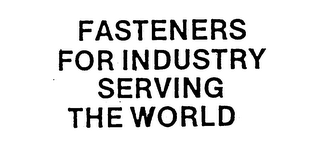 FASTENERS FOR INDUSTRY SERVING THE WORLD logo