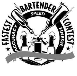 FASTEST BARTENDER CONTEST ACCURACY SPEED FINESSE logo