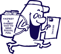 FASTEST & EASIEST WAY TO SEND POSTAL MAIL SINCE 1999 logo