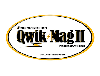 FASTEST STEEL STUD FINDER QWIK MAG II PRODUCT OF QWIK BACK WWW.QWIKBACKPRODUCTS.COM logo
