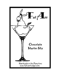 FAT ASS CHOCOLATE MARTINI MIX HANDMADE IN THE HAMPTONS WWW.FAT-ASSFUDGE.COM logo