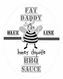 FAT DADDY BLUE LINE HONEY CHIPOTLE BBQ SAUCE logo