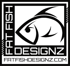 FAT FISH DESIGNZ FATFISHDESIGNZ.COM logo