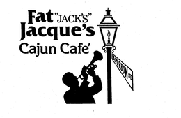 FAT "JACK'S" JACQUE'S CAJUN CAFE' BOURBON ST. logo