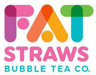 FAT STRAWS BUBBLE TEA CO. logo