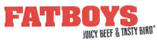 FATBOYS JUICY BEEF & TASTY BIRD logo