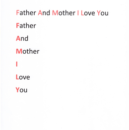FATHER AND MOTHER I LOVE YOU FATHER AND MOTHER I LOVE YOU logo