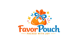 FAVOR POUCH PACKED WITH JOY logo