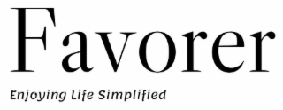 FAVORER ENJOYING LIFE SIMPLIFIED logo