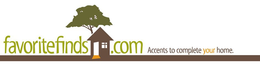 FAVORITEFINDS WWW.FAVORITEFINDSHOME.COM ACCENTS TO COMPLETE YOUR HOME. logo