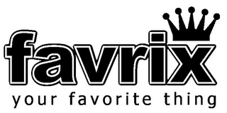 FAVRIX - YOUR FAVORITE THING logo