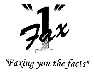 FAX "1" "FAXING YOU THE FACTS" logo