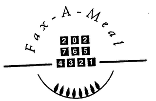 FAX-A-MEAL 202 765 4321 logo