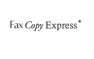 FAX COPY EXPRESS * logo