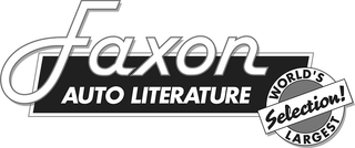 FAXON AUTO LITERATURE WORLD'S LARGEST SELECTION! logo