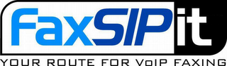 FAXSIPIT YOUR ROUTE FOR VOIP FAXING logo