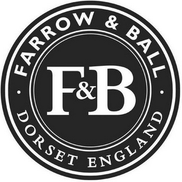 F&B · FARROW & BALL · DORSET ENGLAND logo