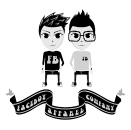 FB FB FACEBOY APPAREL COMPANY logo